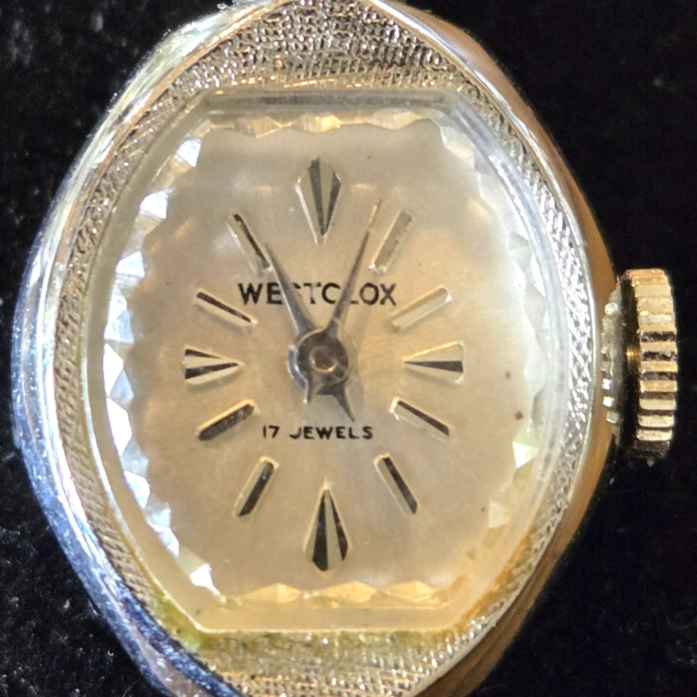 Westclox Silver Watch with Jewel Accents